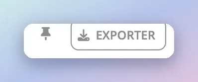 Bouton Exporter en haut à droite du tableau de bord, à côté de l’épingle des favoris